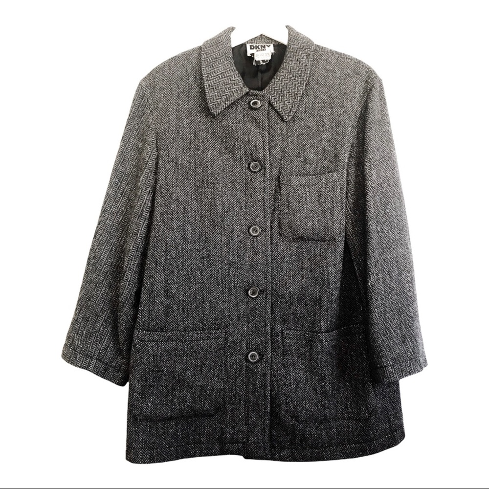 DKNY Gray Women's Coat